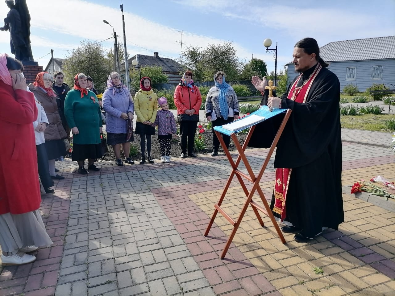  Панихида по погибшим воинам в Великой Отечественной войне.